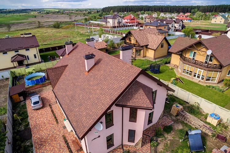 Многослойная черепица ТЕХНОНИКОЛЬ SHINGLAS Кантри Аризона (уп. 2,6 кв. м.)
